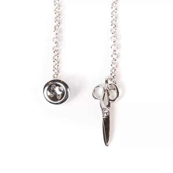 Barbarulo Napoli Reverskette „Sartorial Scissor" Aus Sterlingsilber Reine Handarbeit* Manschettenknöpfe Und Schmuck