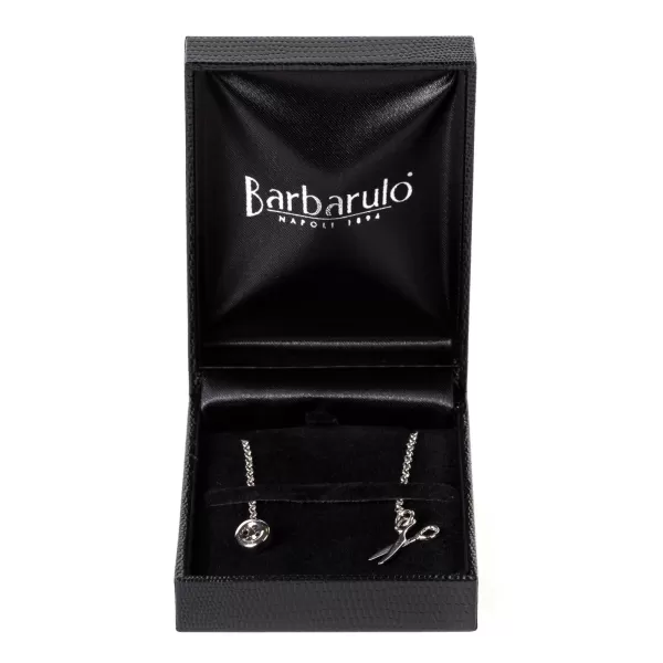 Barbarulo Napoli Reverskette „Sartorial Scissor" Aus Sterlingsilber Reine Handarbeit* Manschettenknöpfe Und Schmuck