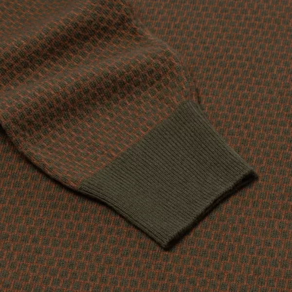 Brigatelli seit 1922 Rollkragenpullover Aus Merinowolle Und Kaschmir Mit Quadratischem Jacquard 1-Lagig, Ca* Strickwaren