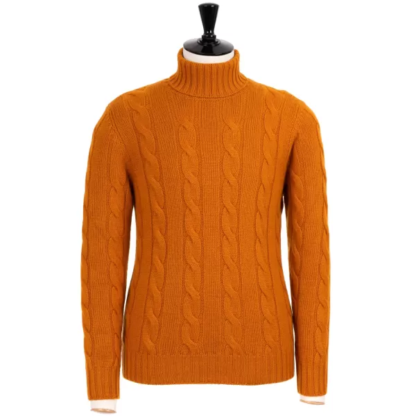 Von Poldo Rollkragenpullover „Delle Alpi Torino" Aus Reinem Cariaggi-Kaschmir Hand* Strickwaren