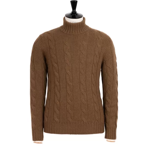 Von Poldo Rollkragenpullover „Delle Alpi Torino" Aus Reinem Cariaggi-Kaschmir Hand* Strickwaren
