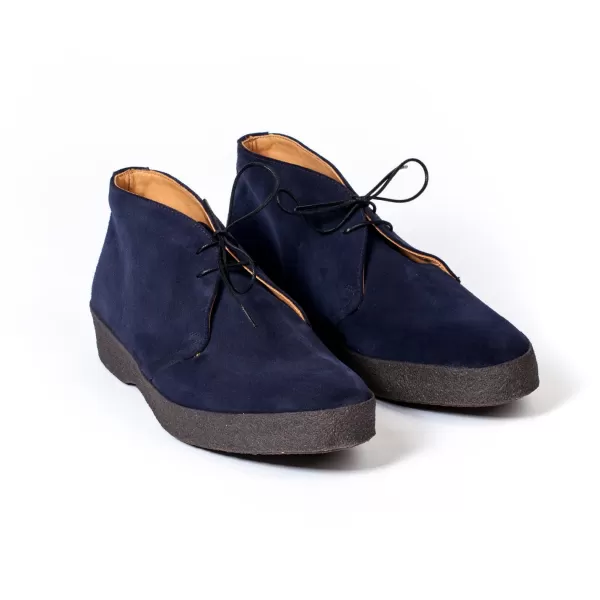 Sanders X Mj: Blauer High-Top-Stiefel „Steve Mcqueen"* S