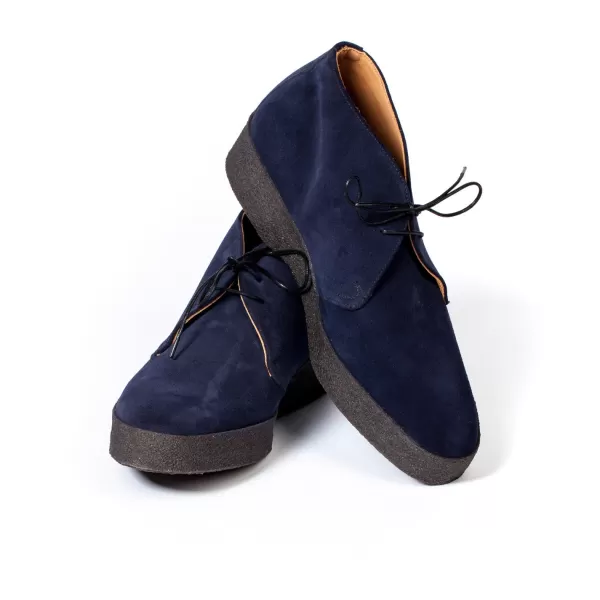 Sanders X Mj: Blauer High-Top-Stiefel „Steve Mcqueen"* S