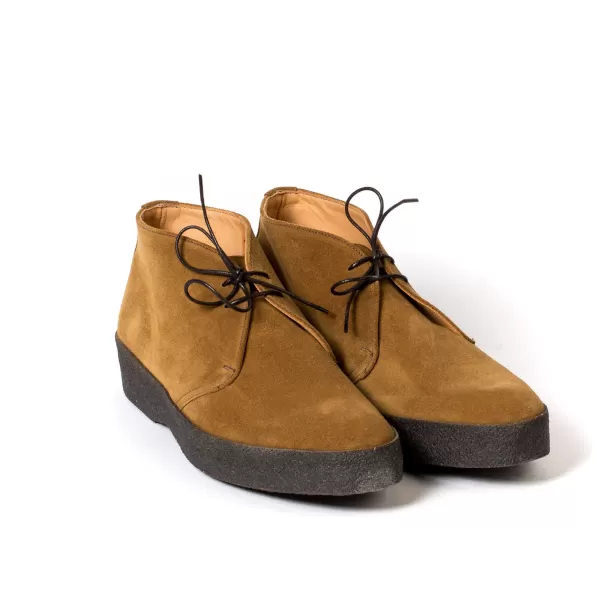 Sanders X Mj: Hellbrauner Hi-Top-Stiefel „Steve Mcqueen"* S
