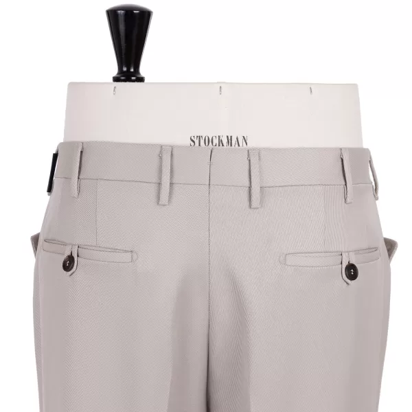 Rota Sartorial Sandfarbene Hose „Carrettiera Tondo" Aus Reiner Kavalleriewolle Rota Sar* Hose