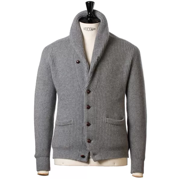 William Lockie Schalkragen-Cardigan „Shawl-Windsor" Aus Reinem Schottischem 6-Lagigem Cash* Strickwaren