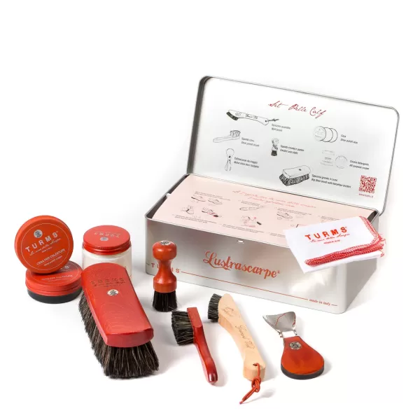 Türme Schuhputzset „Lustrascarpe Calf" Reine Handarbeit* Schuhpflege