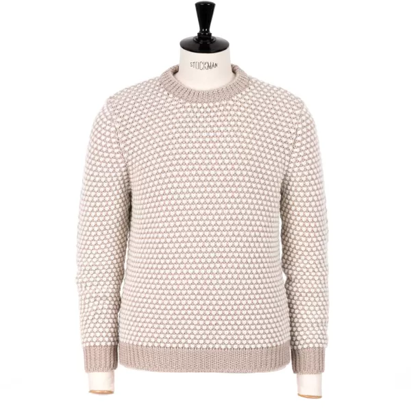 Settefili X Mj: Pullover „Motivo A Perline" Aus Reiner Merinowolle* Strickwaren