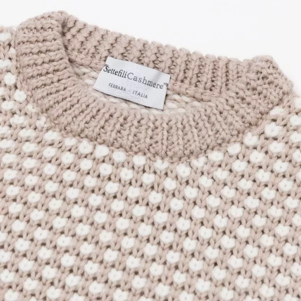 Settefili X Mj: Pullover „Motivo A Perline" Aus Reiner Merinowolle* Strickwaren
