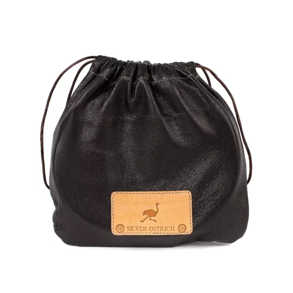Silberner Strauß Silver Ostrich X Mj: Western-Gürtel "New Mexico" Aus Dunkelbraunem Wil* Gürtel