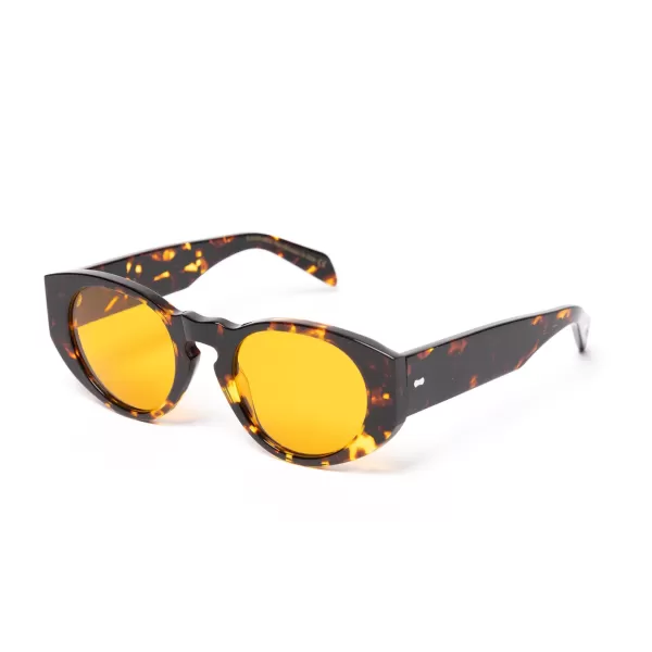 TBD BRILLEN Sonnenbrille „Madras Havana" Mit Safranglasern Reine Handarbeit* Sonnenbrille