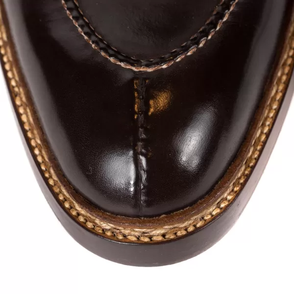 Saint Crispin's Stiefel „Norvegese Boot" Aus Dunkelbraunem Kalbsleder Und Wasserbuffel Rein* Mto
