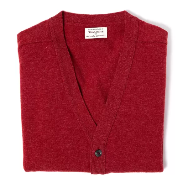 William Lockie Strickjacke „Leven Cardigan" Aus Geelong-Lammwolle 2-Lagig* Strickwaren