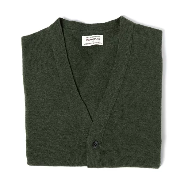 William Lockie Strickjacke „Leven Cardigan" Aus Geelong-Lammwolle 2-Lagig* Strickwaren