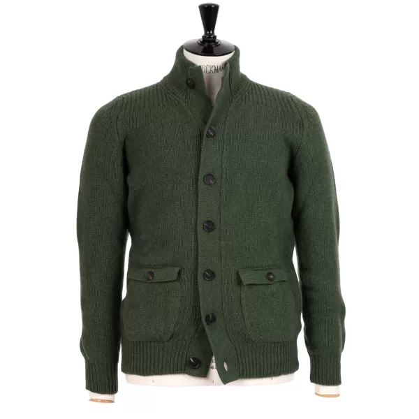 William Lockie Strickjacke „Lomond Knit-Bomber" Aus 4-Lagiger Geelong-Lammwolle* Strickwaren