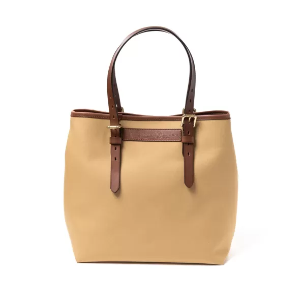 Felisi Tasche Aus Baumwoll-Canvas Und Sattelleder „New Office Tote" Handgefertigt* Taschen