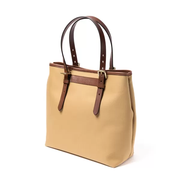 Felisi Tasche Aus Baumwoll-Canvas Und Sattelleder „New Office Tote" Handgefertigt* Taschen