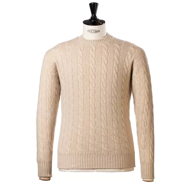 William Lockie Zopfpullover „Chirnside Cable" Aus Reinem Schottischem 4-Lagigem Kaschmir* Strickwaren