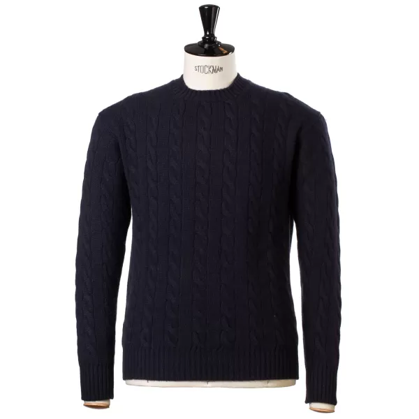 William Lockie Zopfpullover „Chirnside Cable" Aus Reinem Schottischem 4-Lagigem Kaschmirpullover* Strickwaren