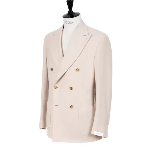 De Petrillo Zweireihige Jacke „Lusso Naturale" Aus Reinem Kaschmir* Anzugjacke